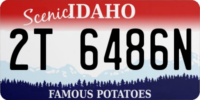 ID license plate 2T6486N