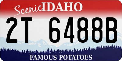 ID license plate 2T6488B