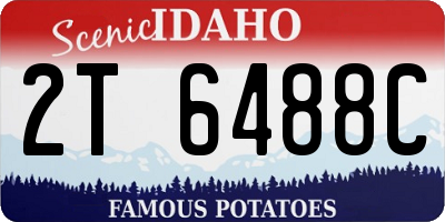 ID license plate 2T6488C