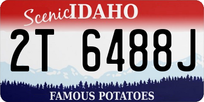 ID license plate 2T6488J