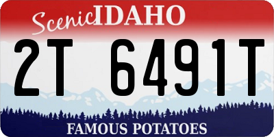 ID license plate 2T6491T
