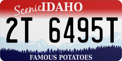ID license plate 2T6495T