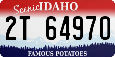 ID license plate 2T6497O