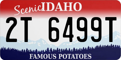 ID license plate 2T6499T