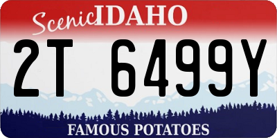 ID license plate 2T6499Y