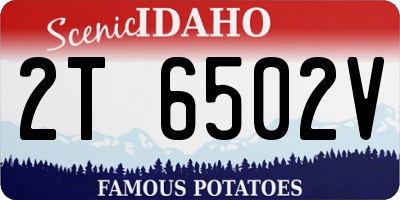 ID license plate 2T6502V