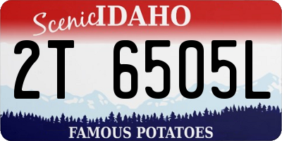 ID license plate 2T6505L