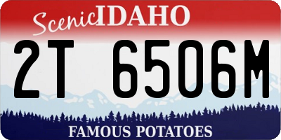 ID license plate 2T6506M