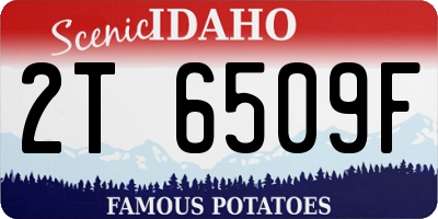 ID license plate 2T6509F
