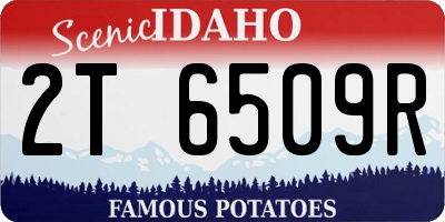 ID license plate 2T6509R