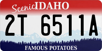 ID license plate 2T6511A