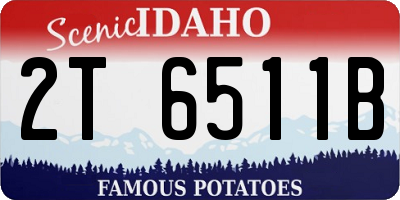 ID license plate 2T6511B