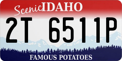 ID license plate 2T6511P