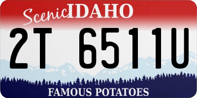 ID license plate 2T6511U