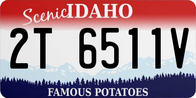 ID license plate 2T6511V