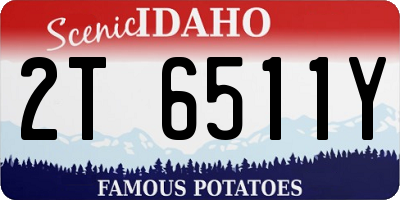 ID license plate 2T6511Y
