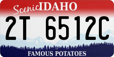 ID license plate 2T6512C