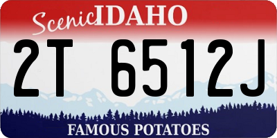 ID license plate 2T6512J