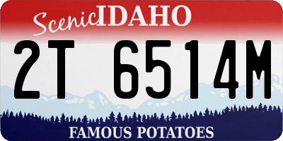 ID license plate 2T6514M