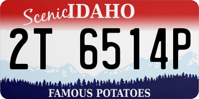 ID license plate 2T6514P
