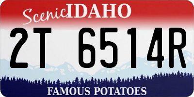 ID license plate 2T6514R