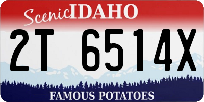 ID license plate 2T6514X