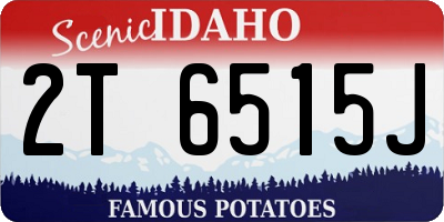 ID license plate 2T6515J