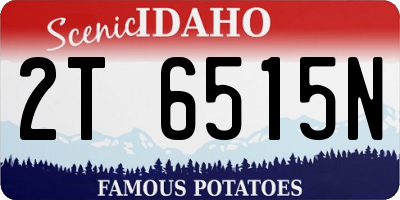 ID license plate 2T6515N