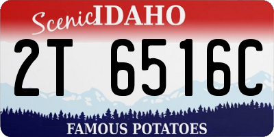 ID license plate 2T6516C