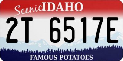 ID license plate 2T6517E