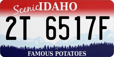 ID license plate 2T6517F