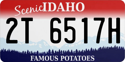 ID license plate 2T6517H