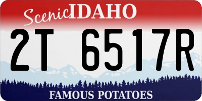 ID license plate 2T6517R