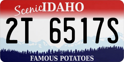 ID license plate 2T6517S