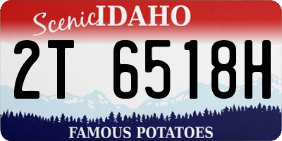 ID license plate 2T6518H