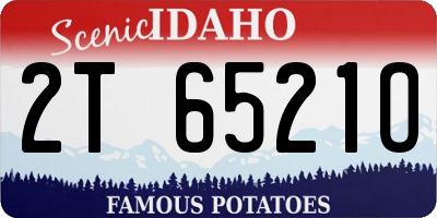 ID license plate 2T6521O