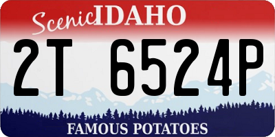 ID license plate 2T6524P