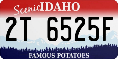 ID license plate 2T6525F
