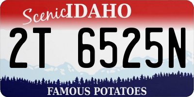 ID license plate 2T6525N