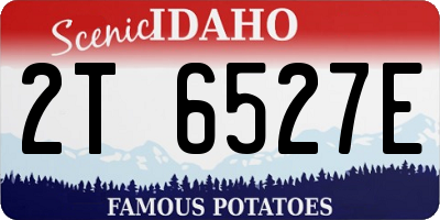 ID license plate 2T6527E