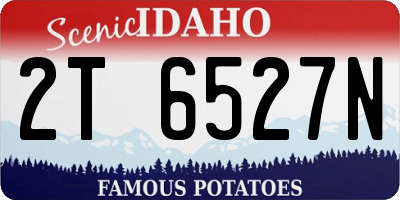ID license plate 2T6527N