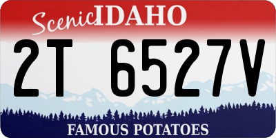 ID license plate 2T6527V