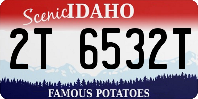 ID license plate 2T6532T