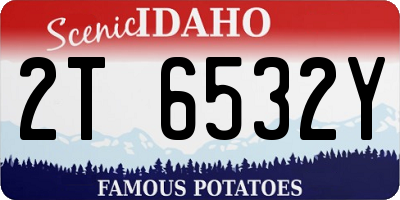 ID license plate 2T6532Y