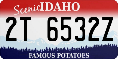 ID license plate 2T6532Z