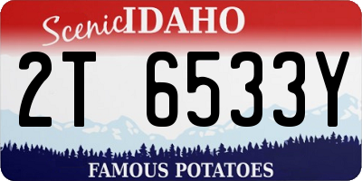 ID license plate 2T6533Y