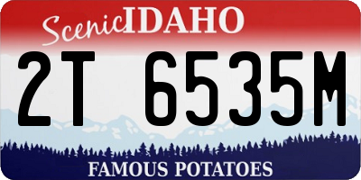 ID license plate 2T6535M
