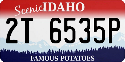 ID license plate 2T6535P