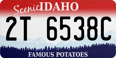 ID license plate 2T6538C