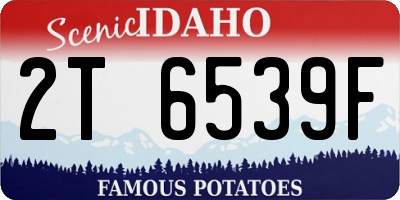 ID license plate 2T6539F